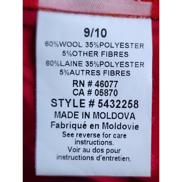 Esprit Wool-Blend Colorblock Mini Skirt NWT 9/10 Pink Orange Red - Picture 8 of 8